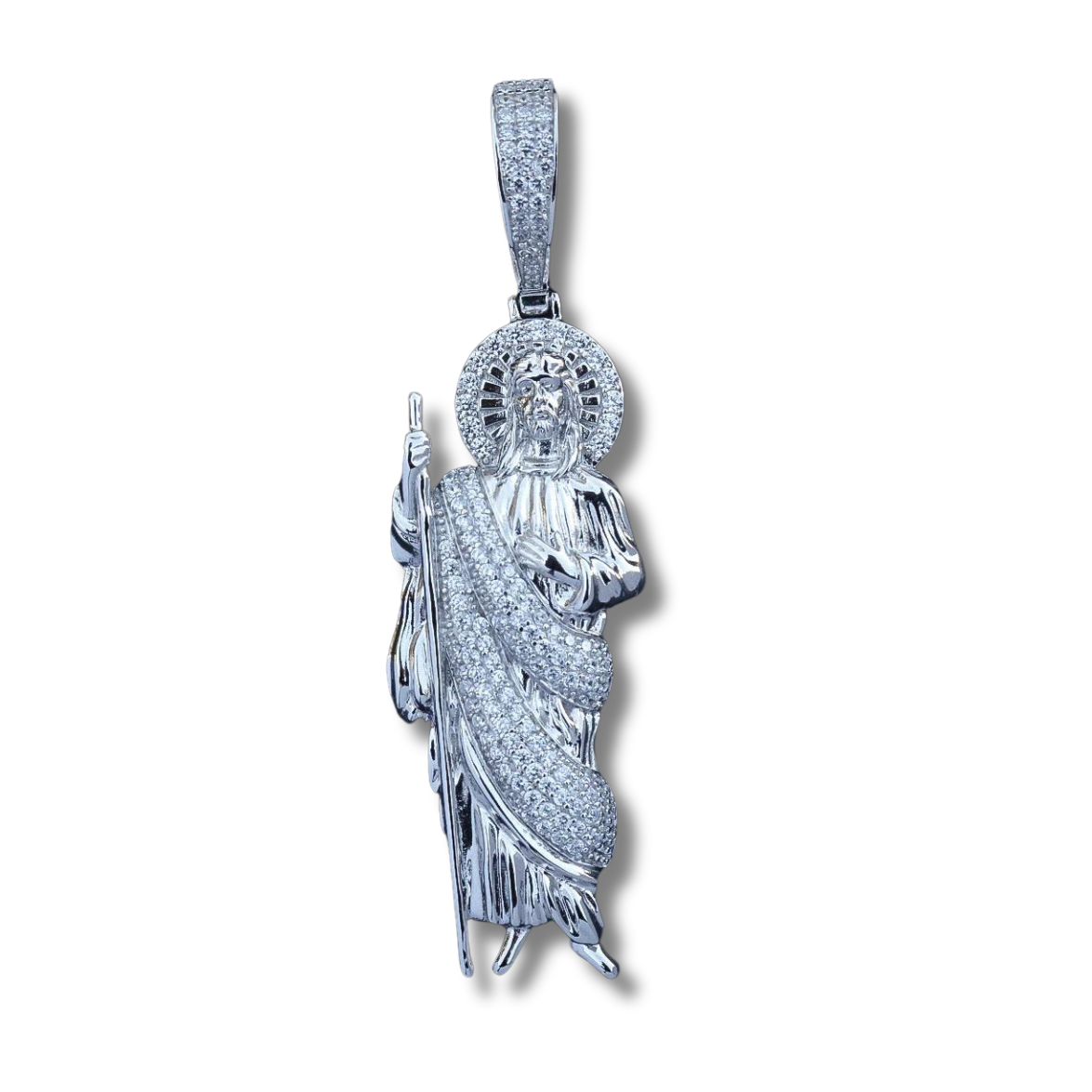 iced out San Judas pendant